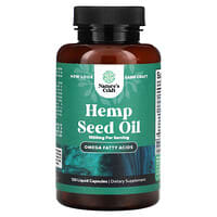 Nature's Bounty Hemp Seed Oil, Herbal Supplement, 1000mg Cold Pressed Oil,  30 Softgels