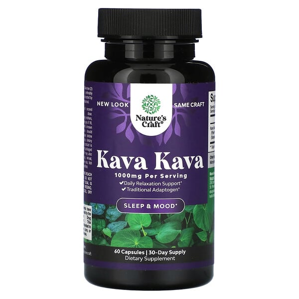 فوائد كافا مع أفضل سعر على موقع اي هيرب 2 Nature's Craft, Kava Kava, 60 Capsules (500 mg per Capsule)