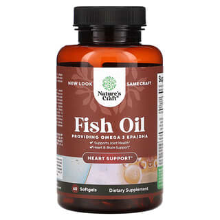 Nature's Craft, Fish Oil, Heart Support, 60 Softgels