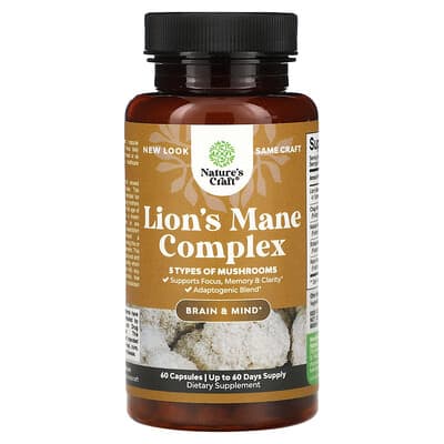 Nature's Craft, Hericium Complex, 60 Capsules