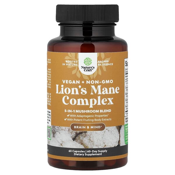 Nature's Craft, Lion's Mane Complex, 60 Capsules
