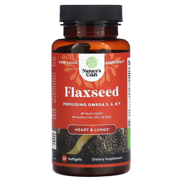 Flaxseed, 1,000 mg, 60 Softgels