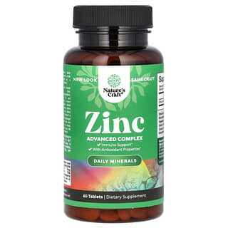 Nature's Craft, Zinc, 60 comprimidos