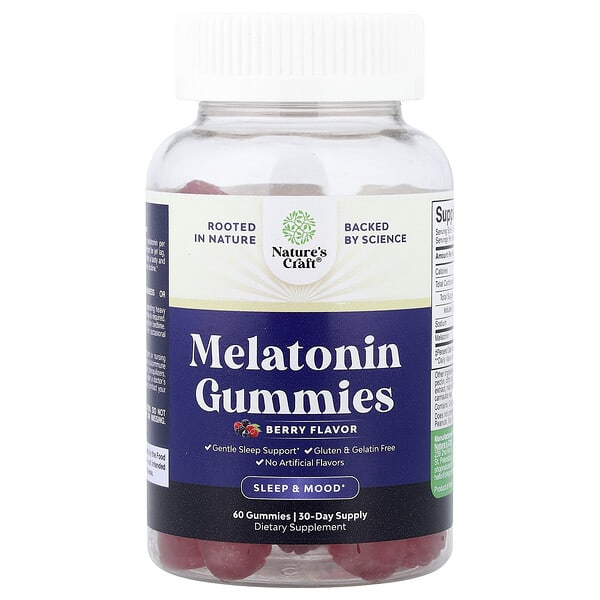 Melatonin Gummies, Berry, 60 Gummies