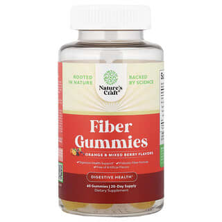 Nature's Craft, Vezelgummies, sinaasappel en gemengde bessen, 60 gummies