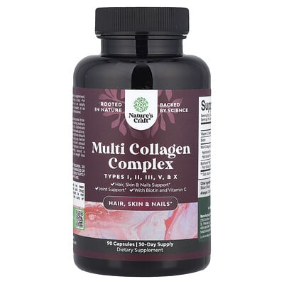 Nature's Craft, Collagen Complex, 90 Vegetarian Capsules