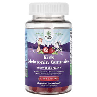 Nature's Craft, Kids Melatonin Gummies, Strawberry, 60 Gummies