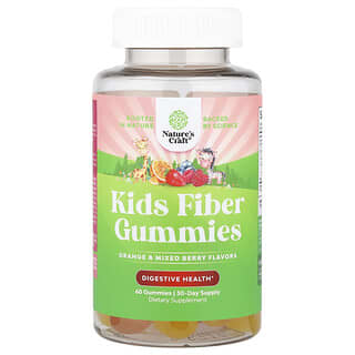 Nature's Craft, Kids, Fiber Gummies, Orange & Mixed Berry , 60 Gummies