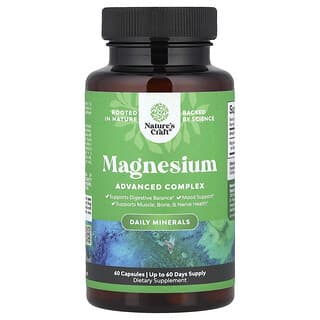 Nature's Craft, Magnesium Advanced Complex, hochentwickelter Magnesiumkomplex, 60 Kapseln (500 mg pro Kapsel)