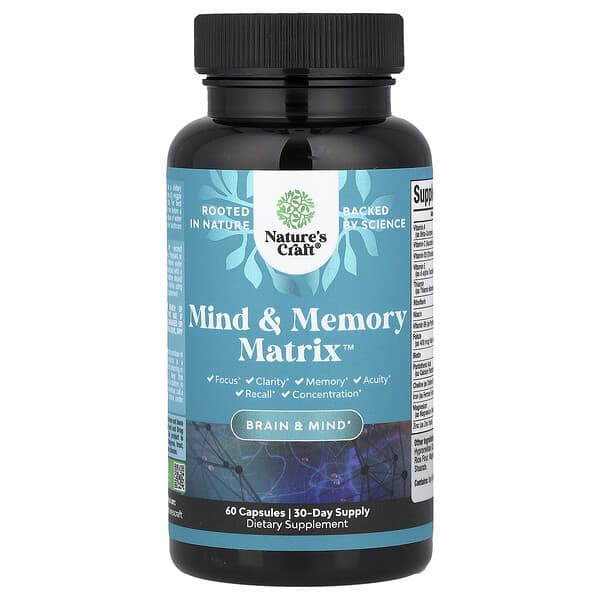 Nature's Craft, Mind & Memory Matrix™, 60 Kapsül