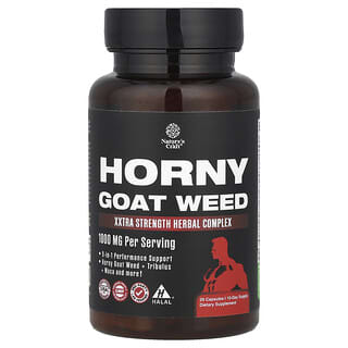 Nature's Craft, Horny Goat Weed, Xxtra Strength Herbal Complex, 1,000 mg, 20 Capsules (500 mg Per Capsule)