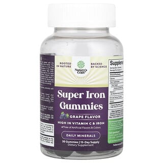 Nature's Craft, Super Iron Gummies, Fruchtgummis mit Super-Eisen, Traube, 30 Fruchtgummis