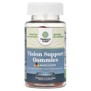 Nature's Craft, Vision Support Gummies, Mango , 30 Gummies