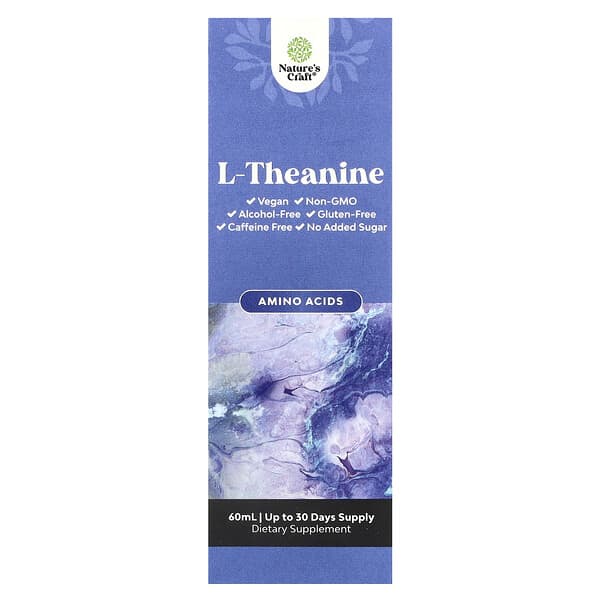 L-Theanine, Alcohol Free, 60 ml