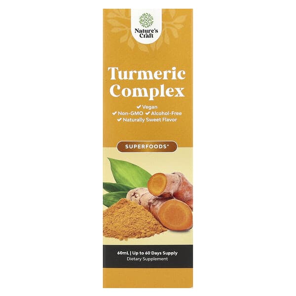 Turmeric Complex, Alcohol-Free, Naturally Sweet, 60 ml