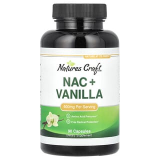 Nature's Craft, NAC y vainilla, 90 cápsulas