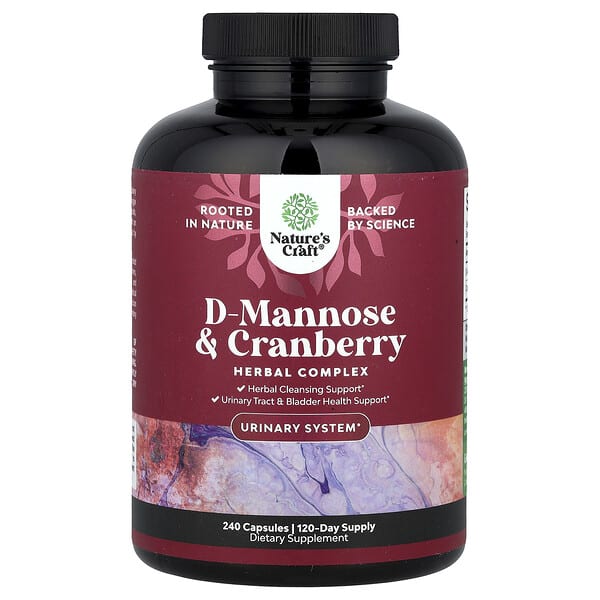 D-Mannose & Cranberry, 240 Capsules