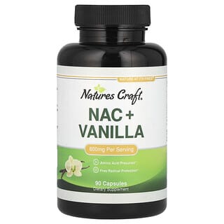 Nature's Craft, NAC + Vanilla, 90 Capsules