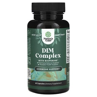 Nature's Craft, DIM Complex With BioPerine®, DIM-Komplex mit BioPerine®, 60 Kapseln