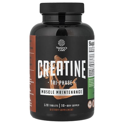Nature's Craft, Creatine, Triple Phase, 120 Tablets