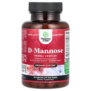 Nature's Craft, D-Mannose, 60 Kapseln