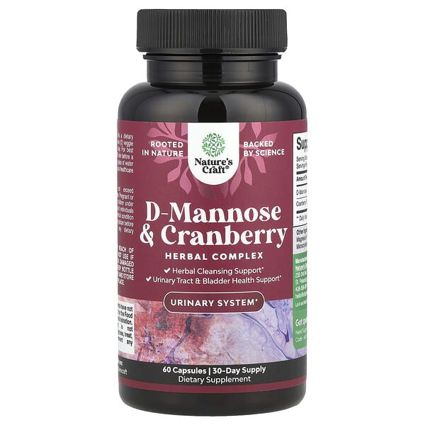 D-Mannose & Cranberry, 60 Capsules