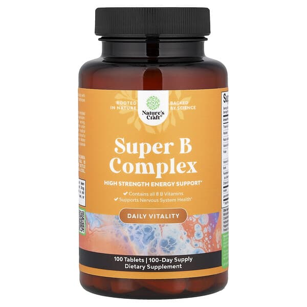 Nature's Craft, Super B Complex, 100 Tablets