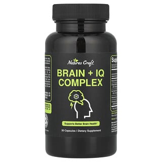 Nature's Craft, Brain + IQ Complex, 30 capsule