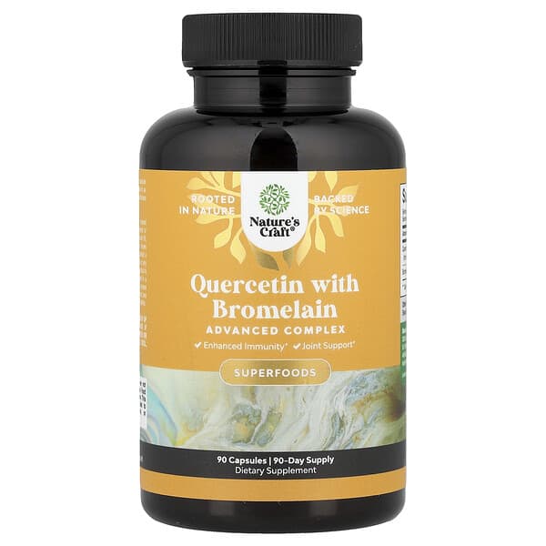 Nature's Craft, Quercetin With Bromelain, 90 Capsules — product photo 1