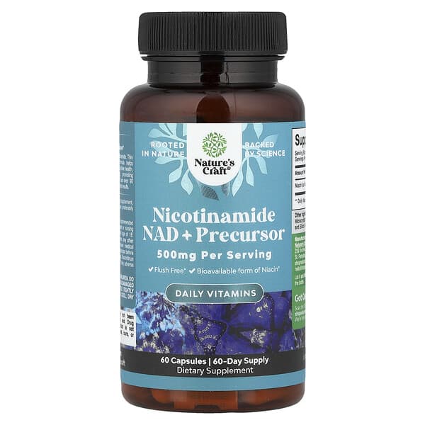 Nature's Craft, Nicotinamide, 500 mg, 60 Capsules