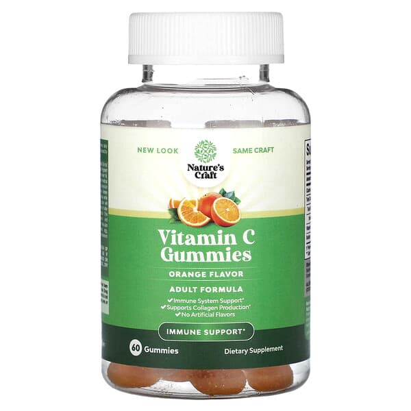 Vitamin C Gummies, Orange, 60 Gummies
