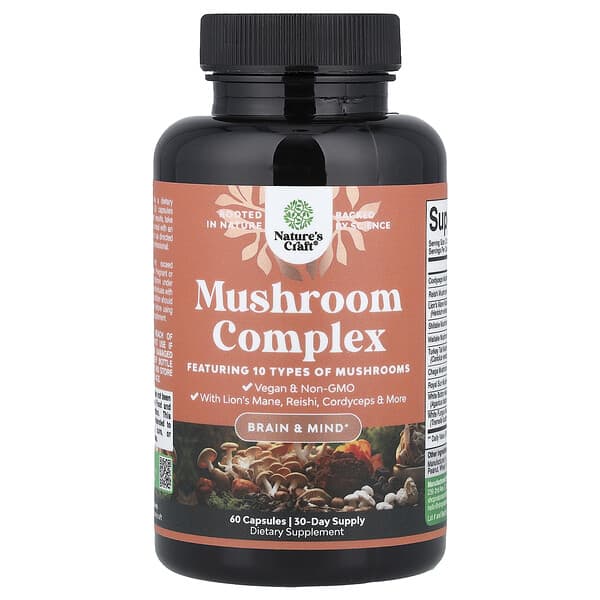 Nature's Craft, Paddenstoelen Complex, 60 capsules