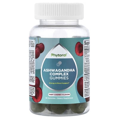 Phytoral, Ashwagandha Complex, Sour Cherry Flavor, 60 Gummies