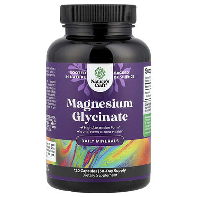 Nature's Craft, Magnesium Glycinate, 120 Capsules (125 mg Each Capsule)