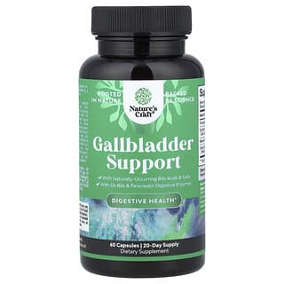 Nature's Craft, Refuerzo para la vesícula biliar, 60 cápsulas