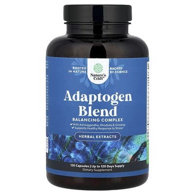 Nature's Craft, Adaptogen Blend, 120 Capsules