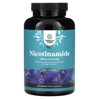 Nature's Craft, Nicotinamide, Daily Vitamins, 500 mg, 240 Capsules