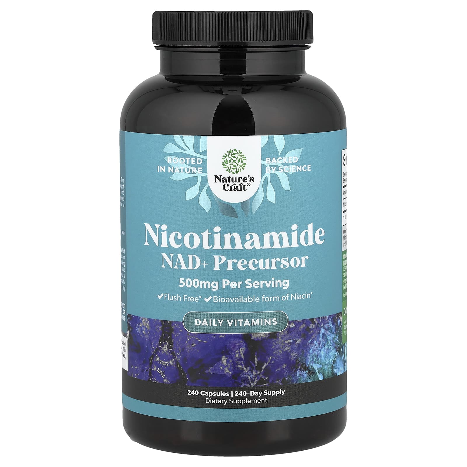 Nicotinamida, 500 mg, 240 Cápsulas