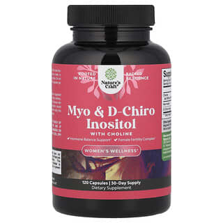 Nature's Craft, コリン配合ミオ＆D-chiro-イノシトール、120粒