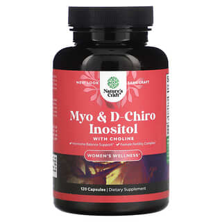 Nature's Craft, Myo & D-Chiro Inositol à la choline, 120 capsules