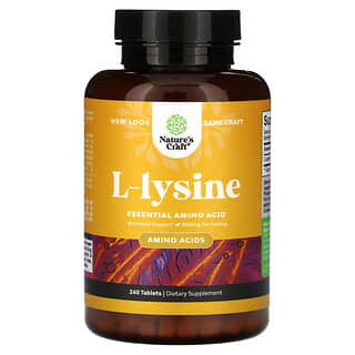 Nature's Craft, L-Lysine, 1,000 mg , 240 Tablets (500 mg per Tablet)