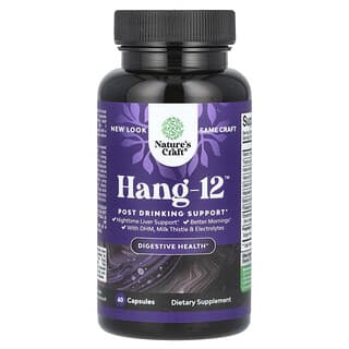 Nature's Craft, Hang-12, Post Drinking Support, 60 Capsules