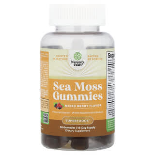 Nature's Craft, Gummies Lumut Laut, Beri Campuran, 30 Gummies