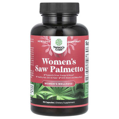 Nature's Craft, Women's Support Saw Palmetto, 90 Capsules