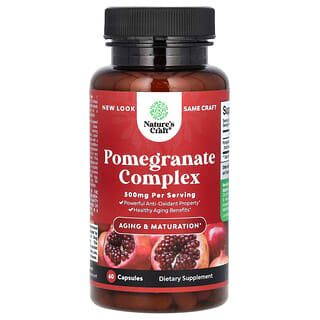 Nature's Craft, Pomegranate Complex, Granatapfel-Komplex, 500 mg, 60 Kapseln