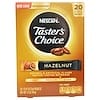 Taster's Choice, Instant Coffee Beverage, Hazelnut, 20 Packets, 0.07 oz (2 g) Each