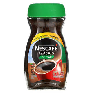 Nescafé, Clasico, растворимый кофе без кофеина, темная обжарка, без кофеина, 200 г (7 унций)