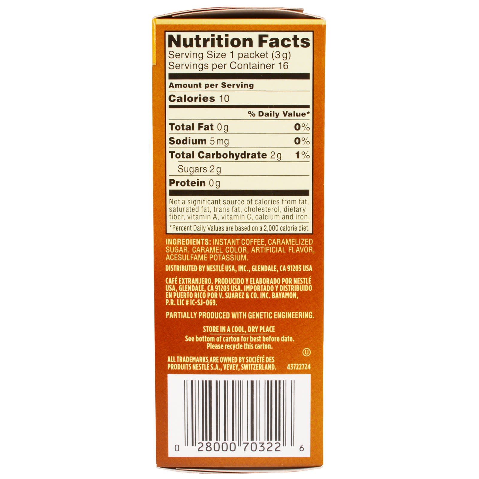 Nescafé, Taster's Choice, Instant Coffee Beverage, Hazelnut, Medium