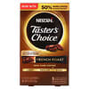 Taster's Choice, インスタントコーヒー, フレンチロースト, １人用5袋入り, 各0.1オンス (3 g)