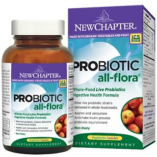 New Chapter, Пробиотики для микрофлоры, 120 растительных капсул